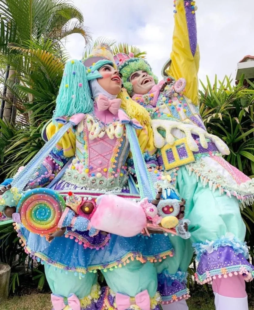 Artiste de la Parade des Délices Sucrés dans un univers gourmand et coloré inspiré des bonbons